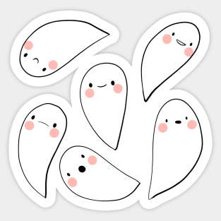 Ghost illustration Sticker